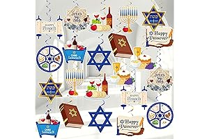 Charming Passover Window Swirls and Hanging Ornaments