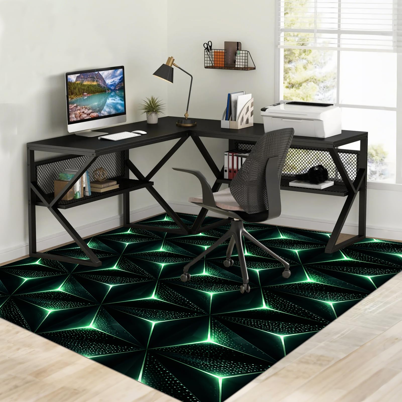 Tapis de Chaise de Bureau Gaming Tapis Protège-Sol 140 x 180 cm