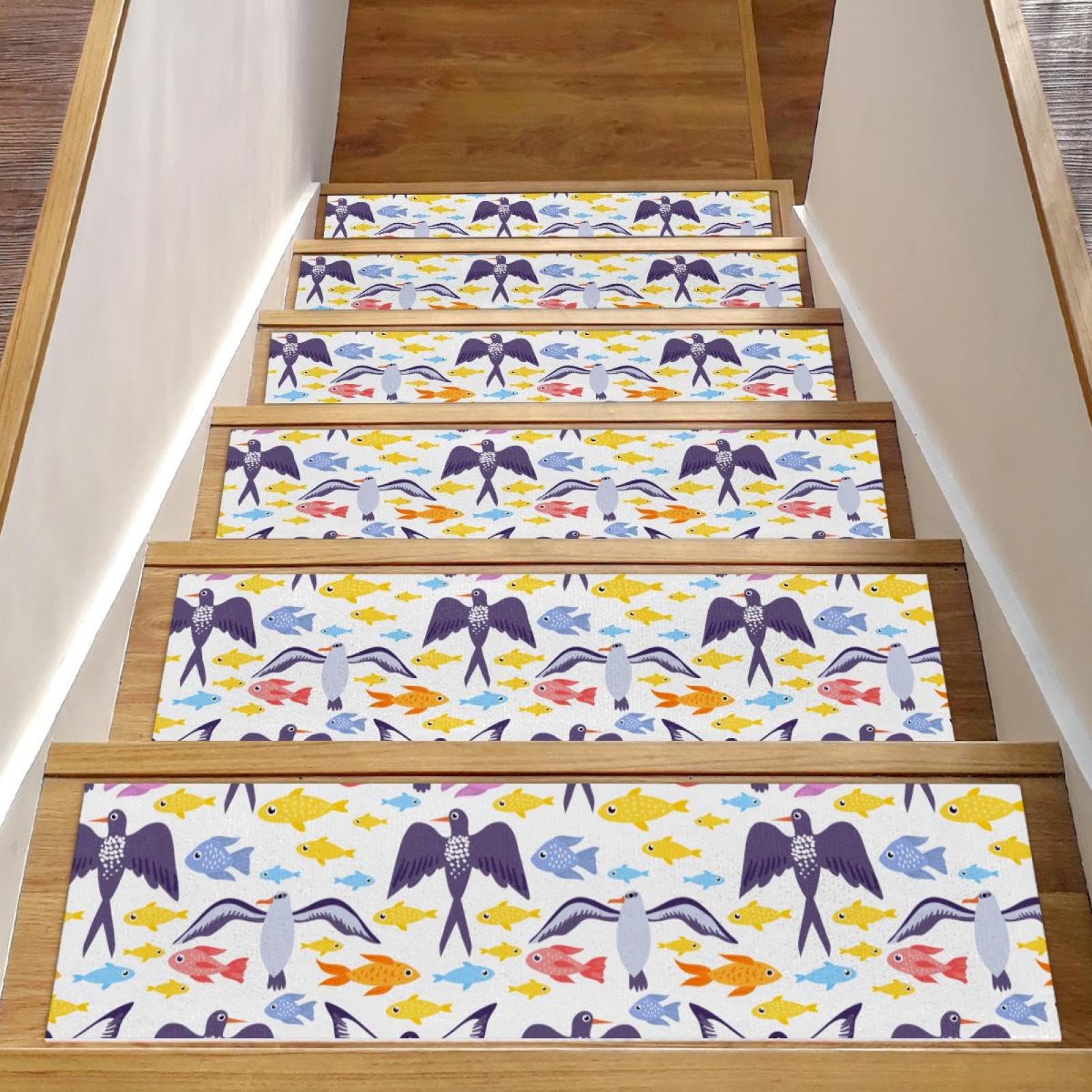 Alfombrillas para escaleras de madera de interior: 15 alfombras antideslizantes con base de TPE