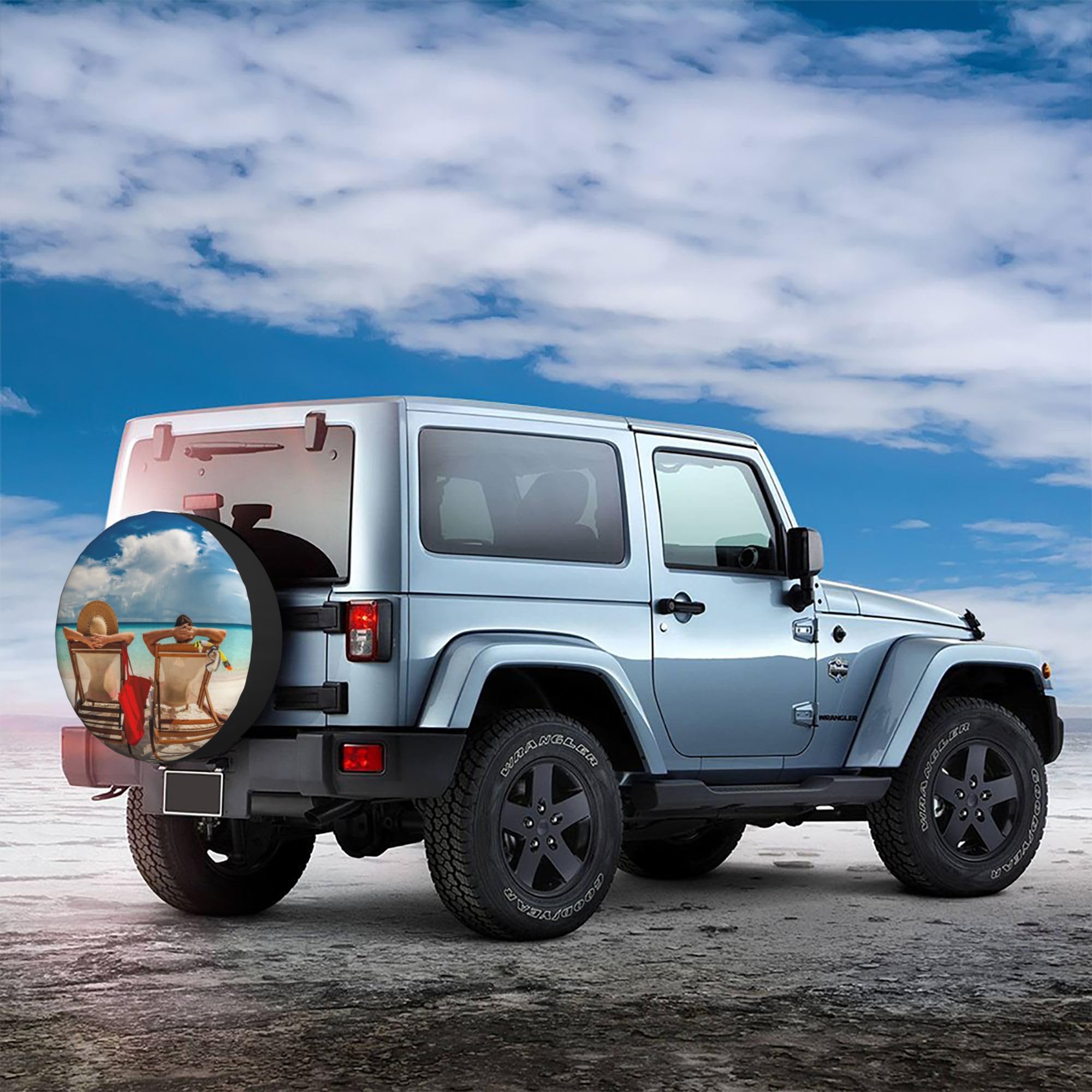 Copriruota di Scorta Personalizzato per Auto, Copertura Ruota di Scorta con Foto Testo Logo, Protezione Pneumatico Impermeabile per Jeep SUV Camper Fuoristrada, 15 Pollici