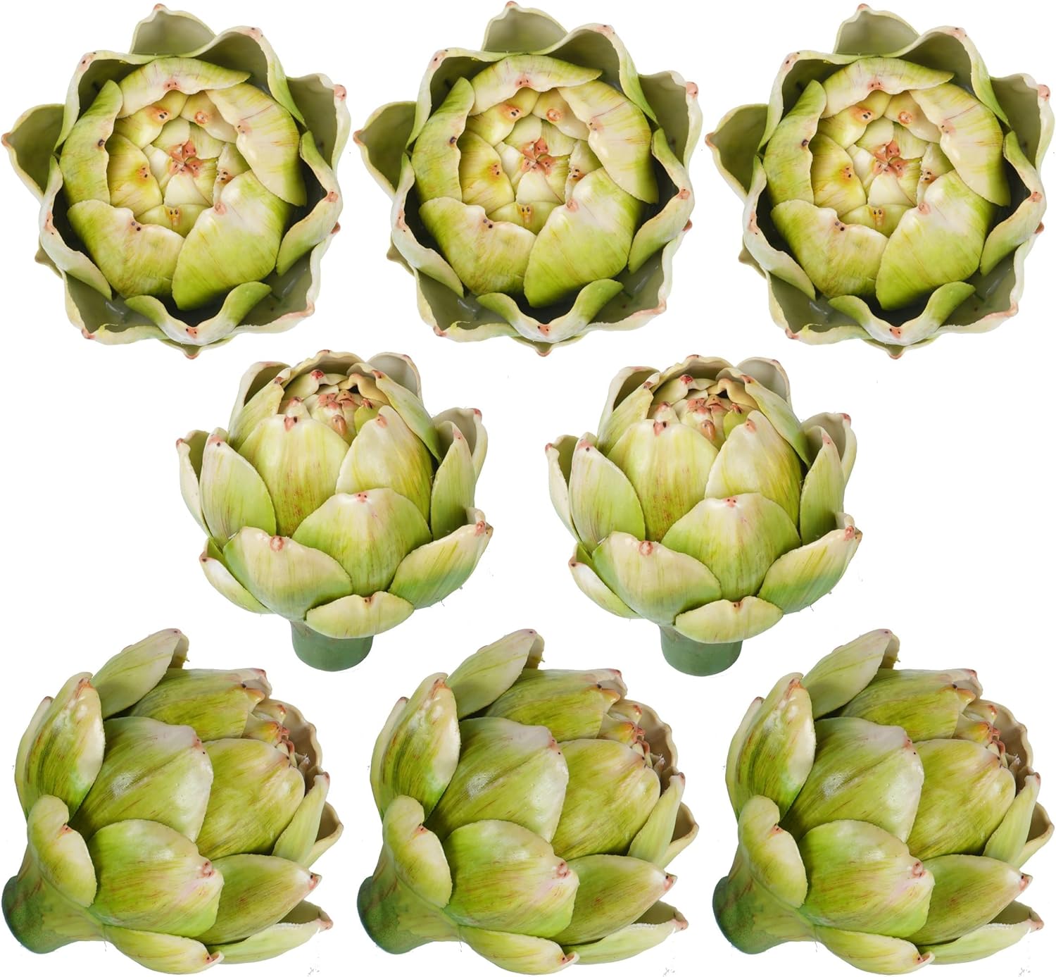 Notakia 8Pcs Green Large Faux Artichokes for Decoration Bowl Fillers Fake Fruit Artificial Artichokes that Look Real Realistic Fake Vegetable Decor for Home Kitchen Table Party Centerpiece