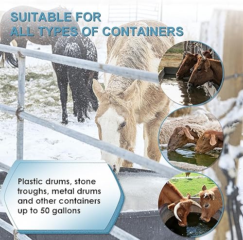 Miniatura 10 de Calentador de agua de pollo de aluminio fundido sumergible de 150 W para calentador de baño de pájaros de invierno con cable de alimentación de 9.8