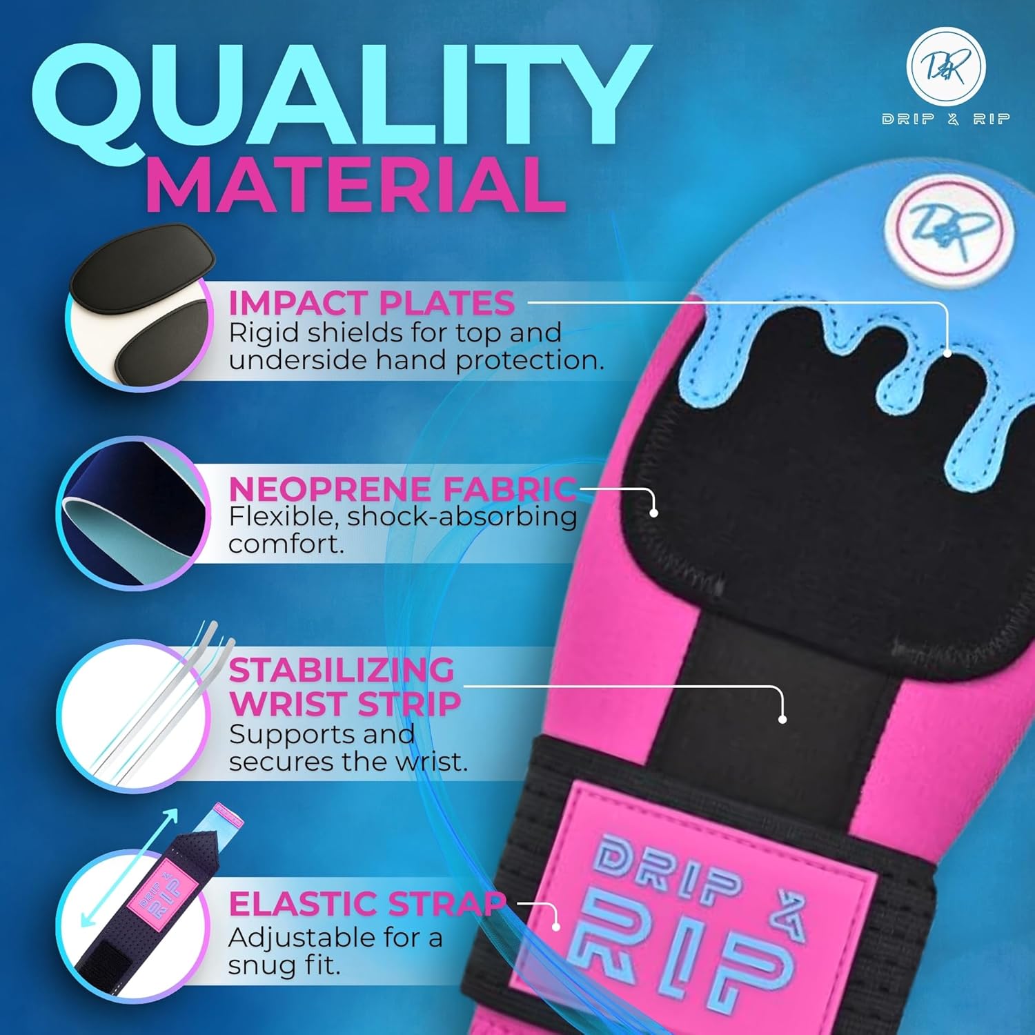 Drip & Rip Sliding Mitt Youth for Baseball & Softball - Ice Cream Sliding Mitt Design with Hand Protection - Base Running, Breathable, Durable, Ambidextrous - Ages 10+