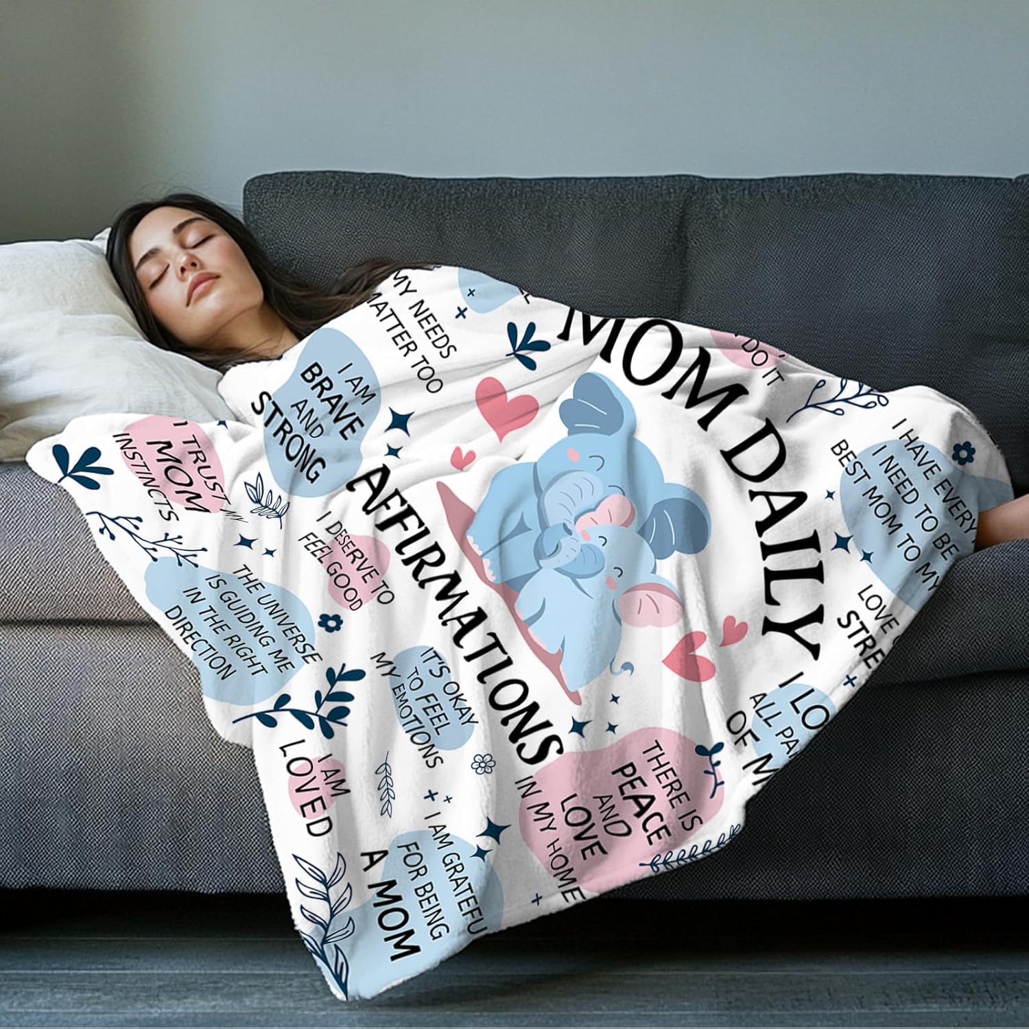 New Mom Gifts Blanket for Women, Gifts for Mother from Daughter Son, Postpartum Gender Reveal Gifts, New Pregnancy Gift for Women Sister Friends, Present for Mother Daily, 50"X60" - Image 3