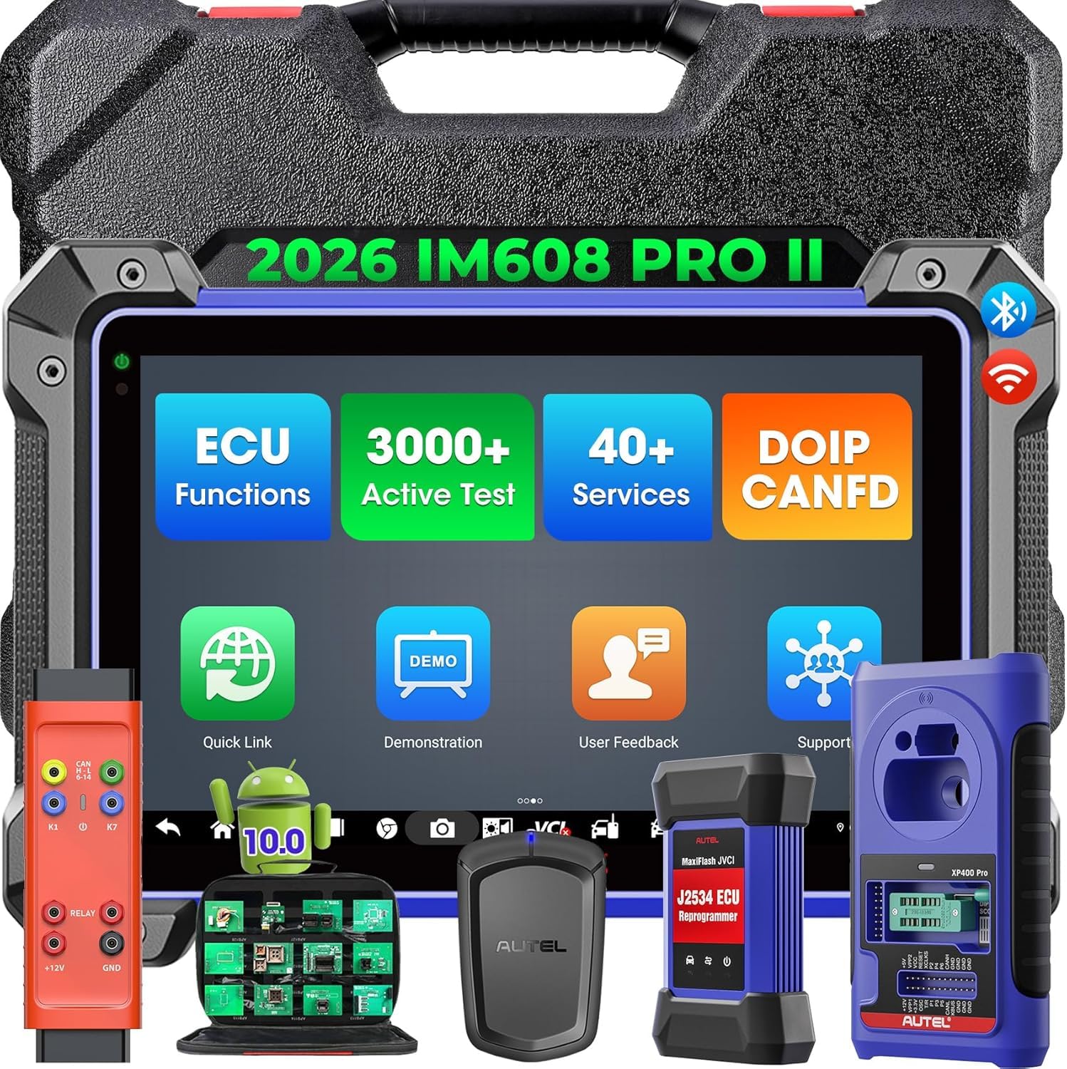 Autel MaxiIM IM608PRO II IMMO Programmateur Clé Voiture, 2025 comme IM608S II Valise Diagnostic Auto [Mise À Jour 2 Ans, Valeur 1790 €] avec XP400 Pro IMKPA GBOX3 APB112, Mise à Jour IM508S PRO/IM608