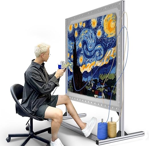 NODOCA Rug Tufting Frame Tufting Kit, 53.5'' Newest Aluminum Metal