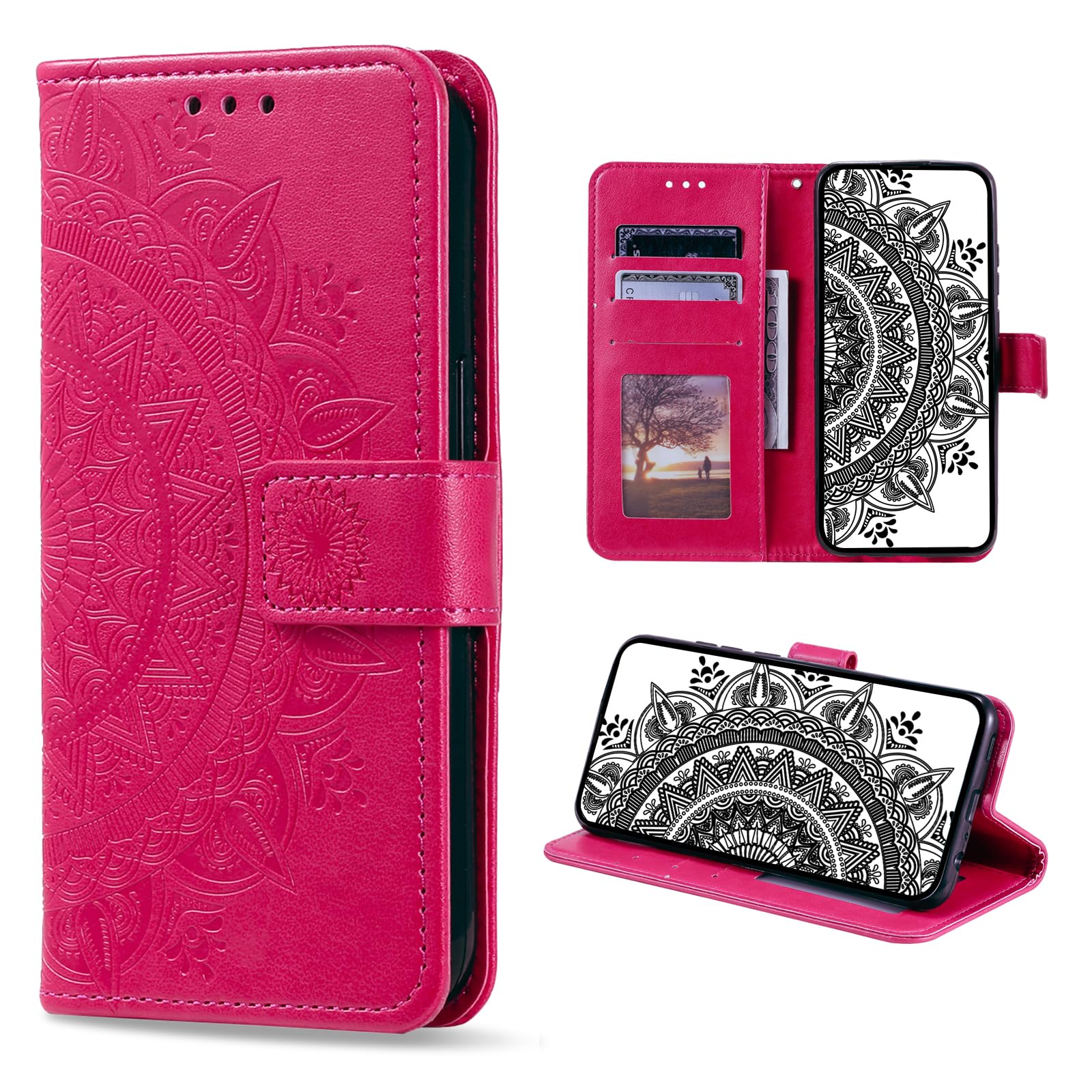 CASEONJAN Cover per Huawei Mate 10 Lite, Pelle PU Custodia a portafoglio con scomparti per Slot Schede, Antiurto Flip Caso Cover per Huawei Mate 10 Lite (Grigio