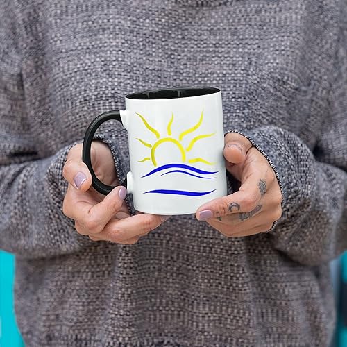 Miniatura 4 de Taza de café con símbolo nudista naturista, 11 oz