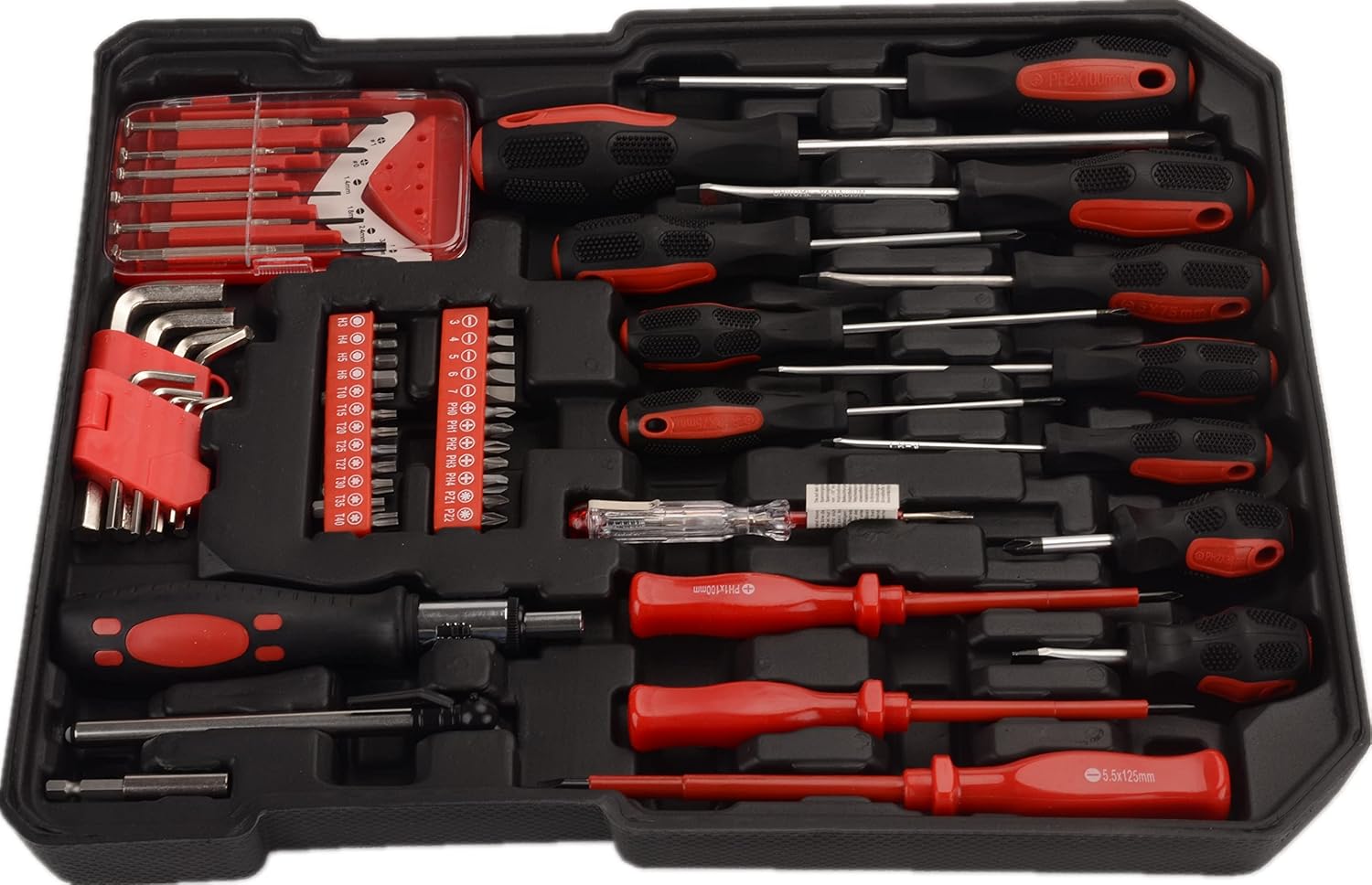 FLZOSPER 799-Piece Black Sturdy Tool Set with Rolling Wheels Aluminum Trolley Case, General Household Tool Kit, Auto Repair Tool Set Toolbox and Wheels