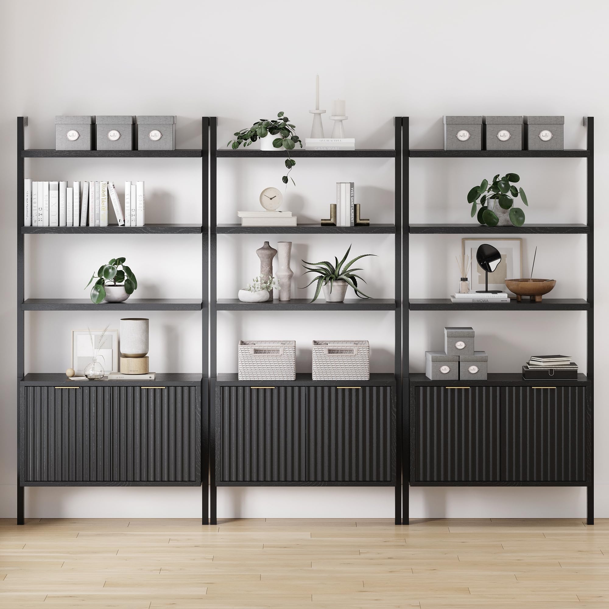 Amazon.com: Nathan James Jasper 3-Shelf Solid Wood Boho Bookshelf