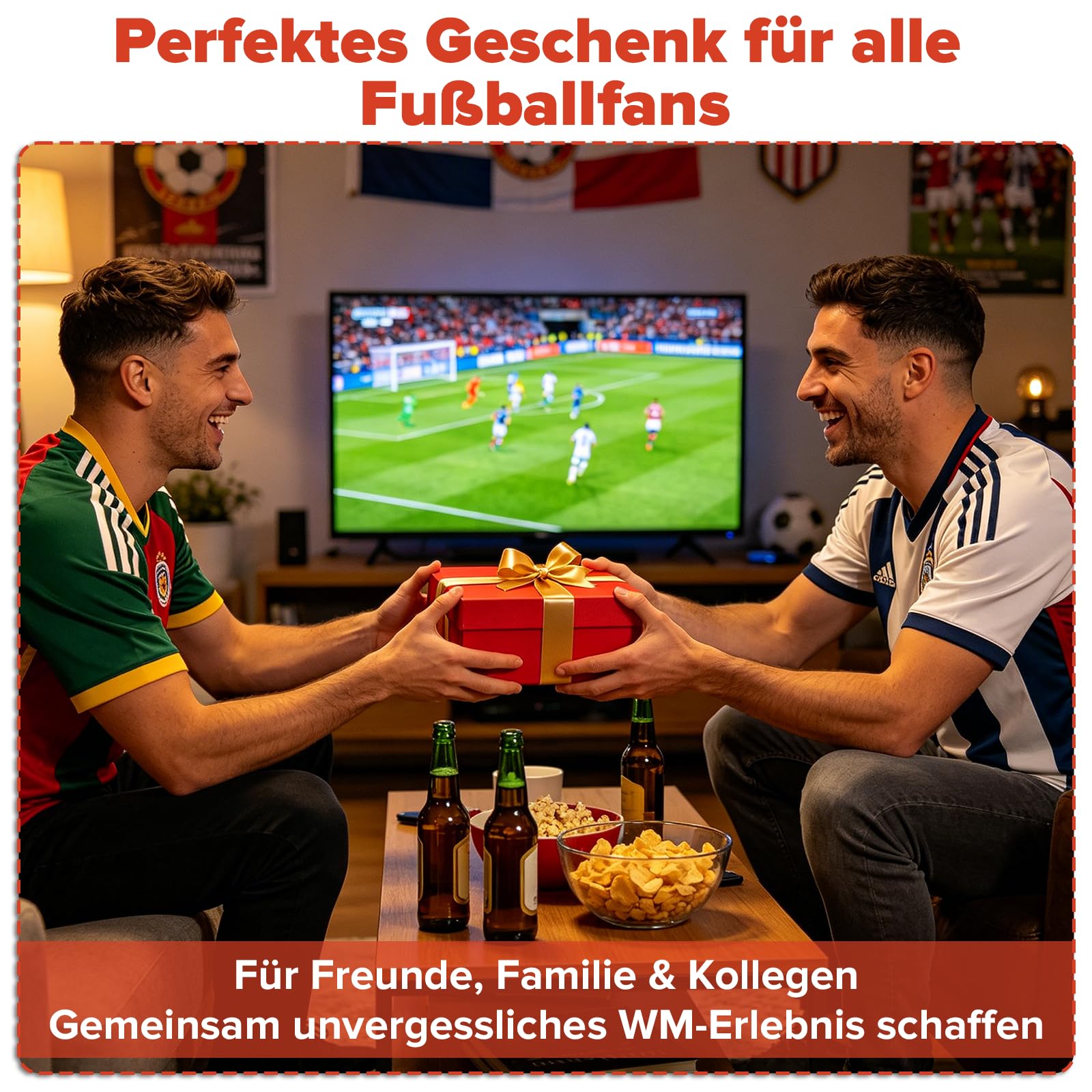 CHRI 2026 Juego de banderas de mano del Mundo | 48 países participantes banderas de país 20 x 13,5 cm con poste de 28 cm | Banderas del Mundo Mundial 2026 Artículos para fans de la Copa del Mundo 2026