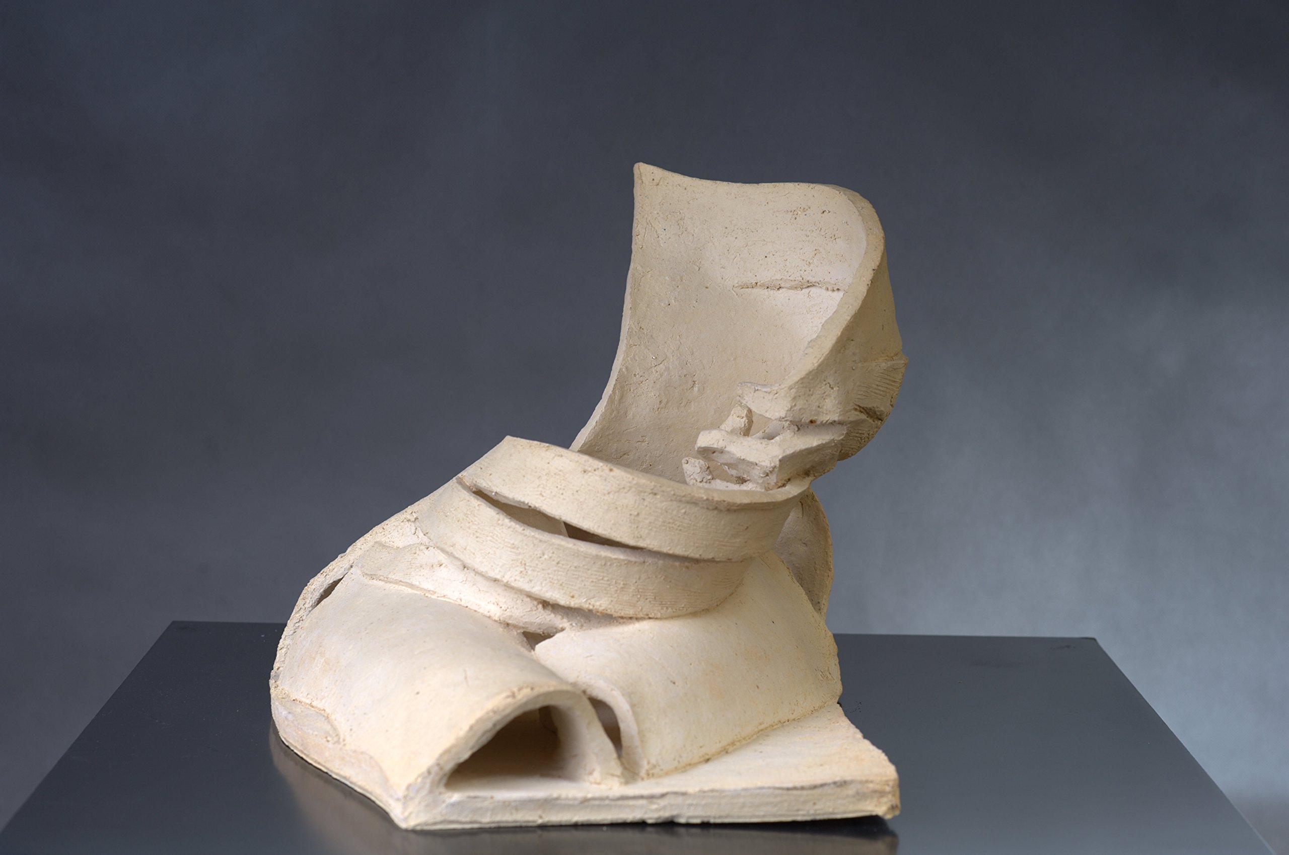 Inside-Outside III - exceptional ceramic sculpture, unique, signed, great for a gift