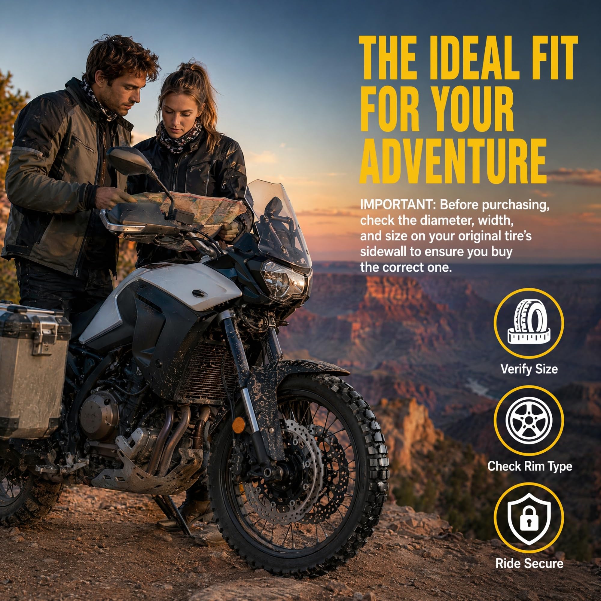 2.75-18 Pneu Moto Tubeless pour Jante 18 Pouces 2.75/18 8 Plis 48P 300kPa 195kg Charge Max 2.75 18 Profil Tout-Terrain