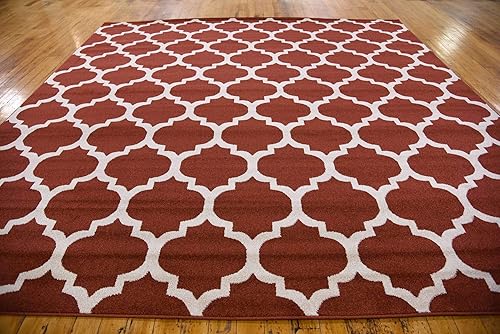 Vista 419 de Unique Loom Trellis Collection - Alfombra estilo marroquí de enrejado gris oscuro (8' 0 pies x 11' 0 pies)