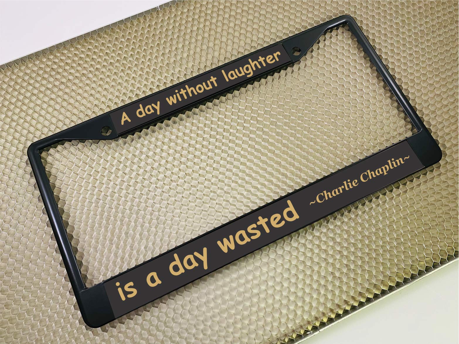 Custom Personalized Metal Laser Engraved Car License Plate Frame with Free caps - Picture 103 of 132