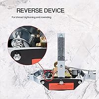 Vista 3 de Cabrestante resistente de 2 toneladas/4400 libras, extractor de potencia de doble engranaje, 2 ganchos, cable de acero y mango antideslizante