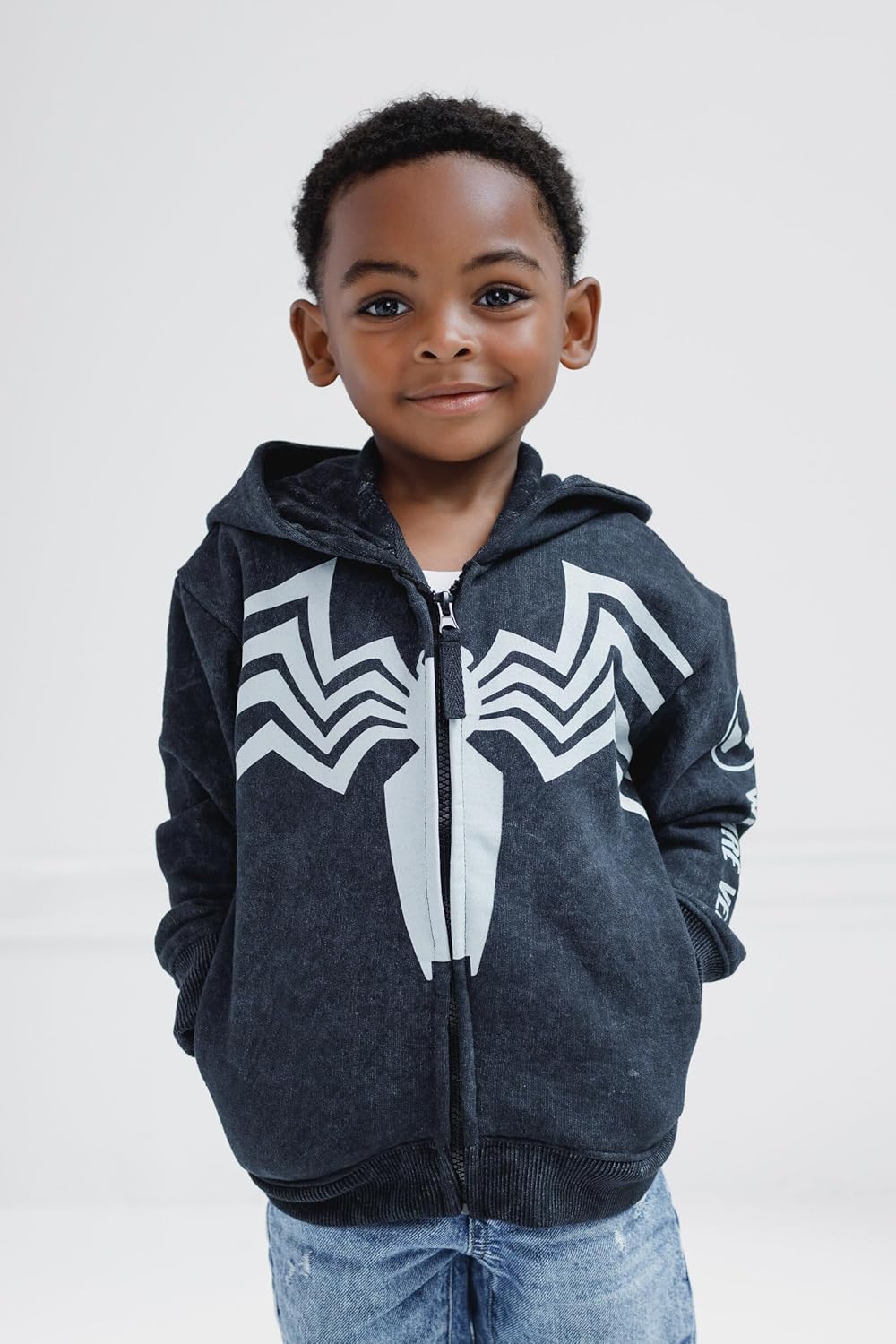 Marvel Spider-Man Fleece Matching Family Zip Up Cosplay Hoodie Toddler to Adult Sizes (2T - 2XL) - Image 2