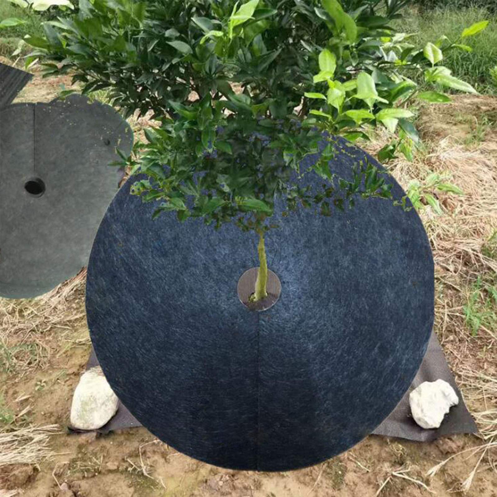 20 Anneaux De Paillage Non Tissés – Diamètre 25 Cm, Protection Anti-mauvaises Herbes Pour Arbres Et Plantes - 3