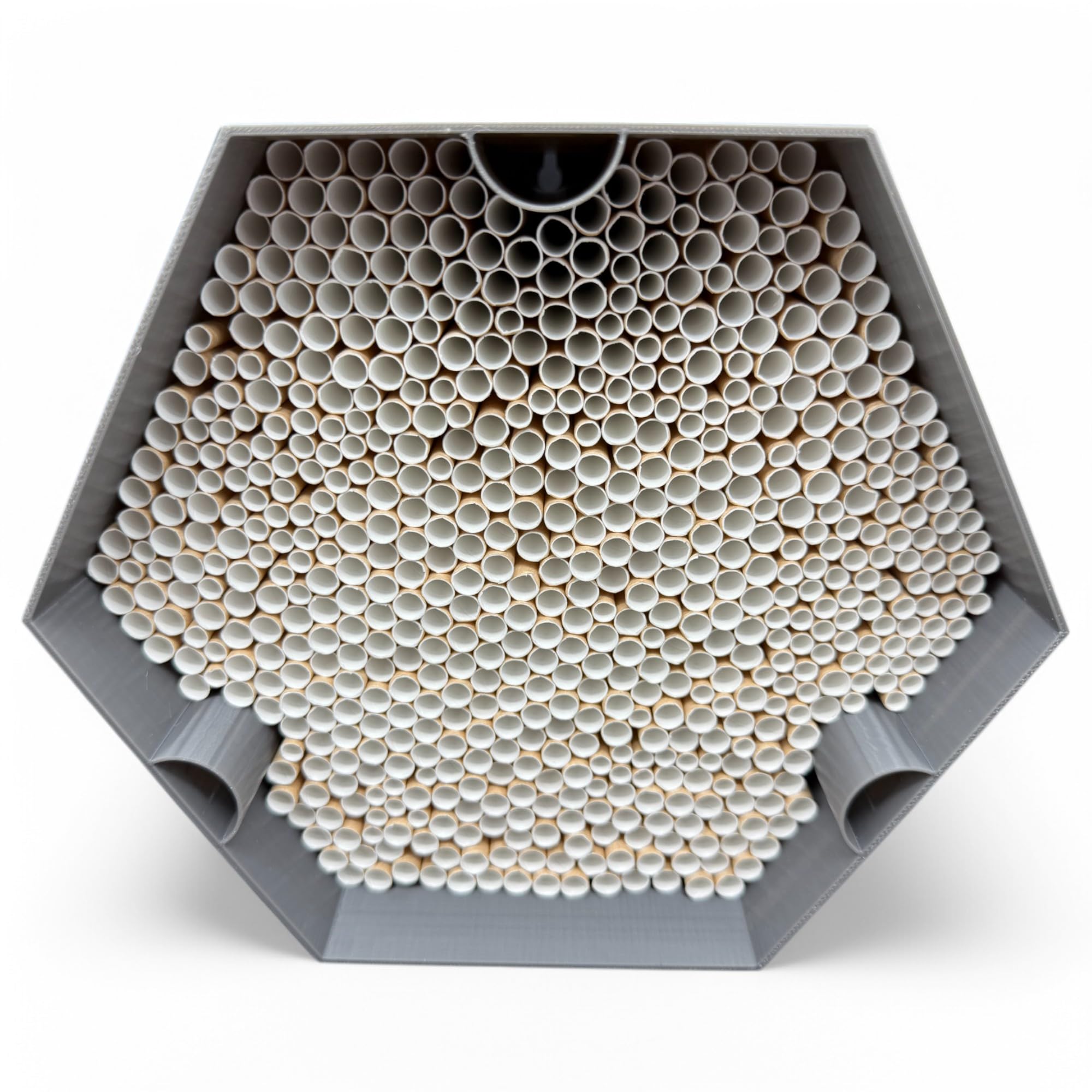 Caja nido para abejas silvestres - Absolutamente duradero y resistente a la intemperie - Hotel para insectos con 600 cajas nido - Hotel de abejas silvestres de alta calidad para los amantes de los