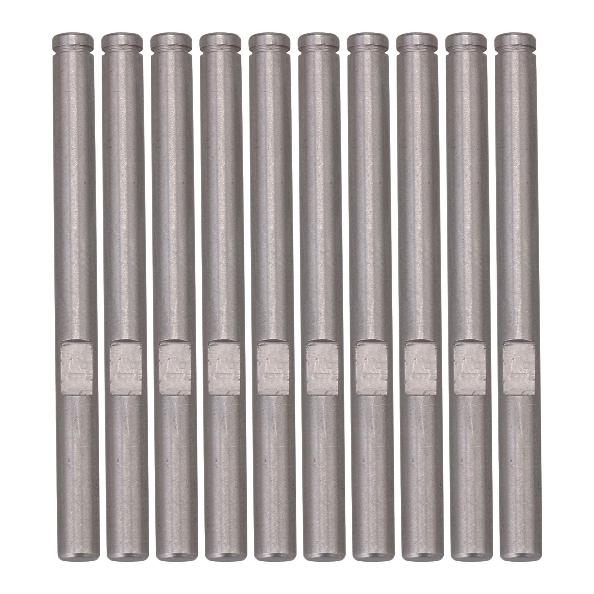 BQLZR 10PCS RC Motor Shaft 3.17mmx40mm, High Torque RC Motor Shaft Tough Steel Motor Shafts Replacement for 2628 2830 2212 Brushless Motor