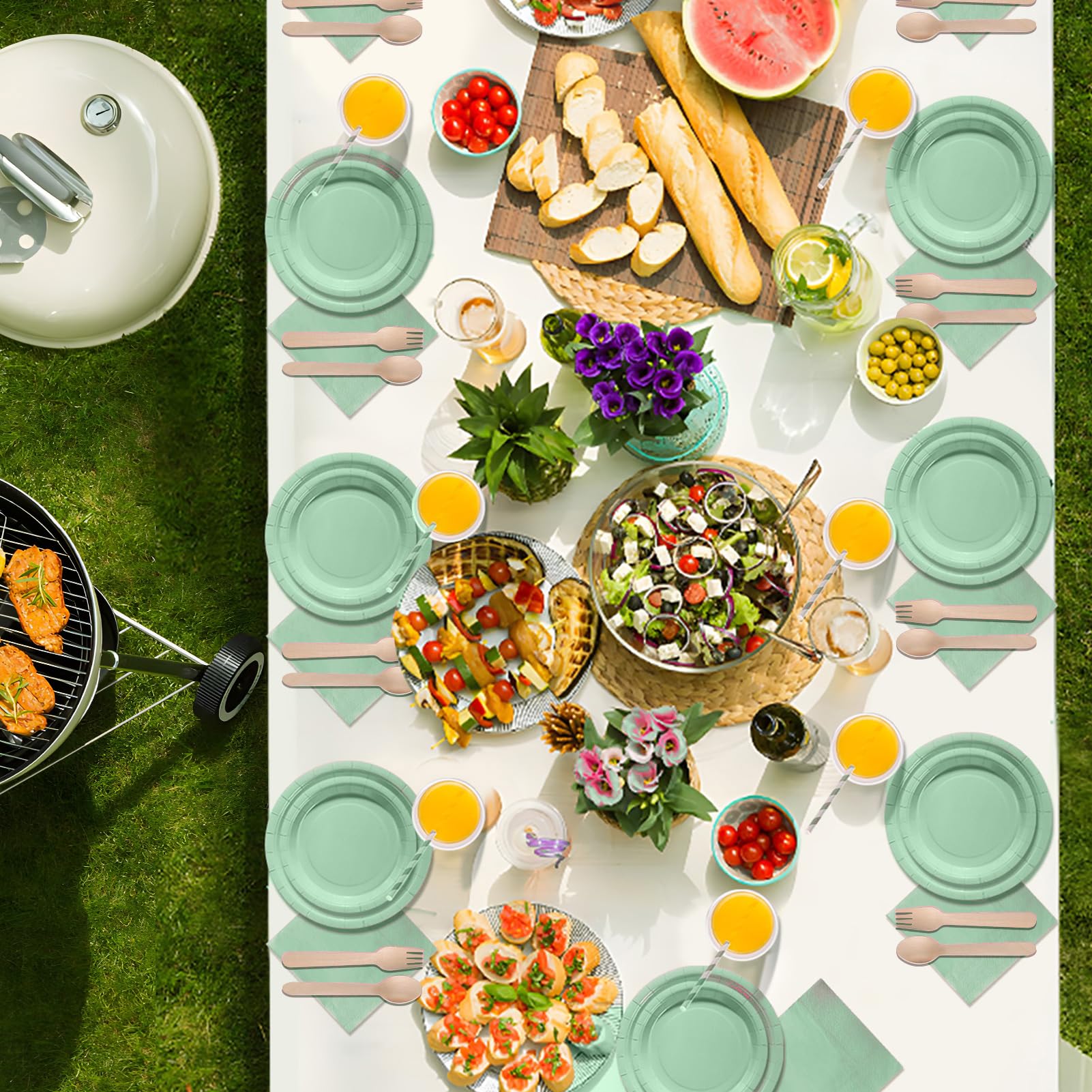 PYAILI Partyservies, 121 stuks, rode decoratie, meisjes, verjaardag, Dambini, feestartikelen, feest decoratie set inclusief papieren borden, feestbekers, servetten, voor 24 gasten