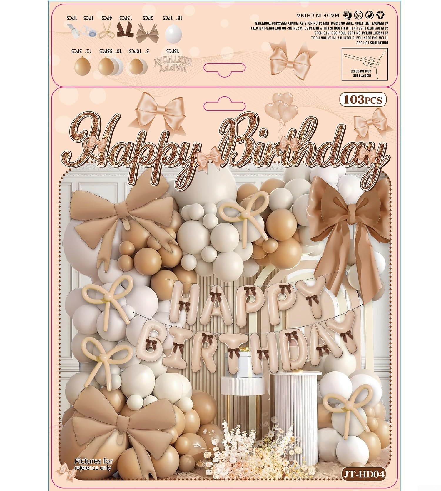 Kit Ghirlanda Palloncini e 102 Feste Kit Ghirlanda Palloncini(JT-HD04-Bow)