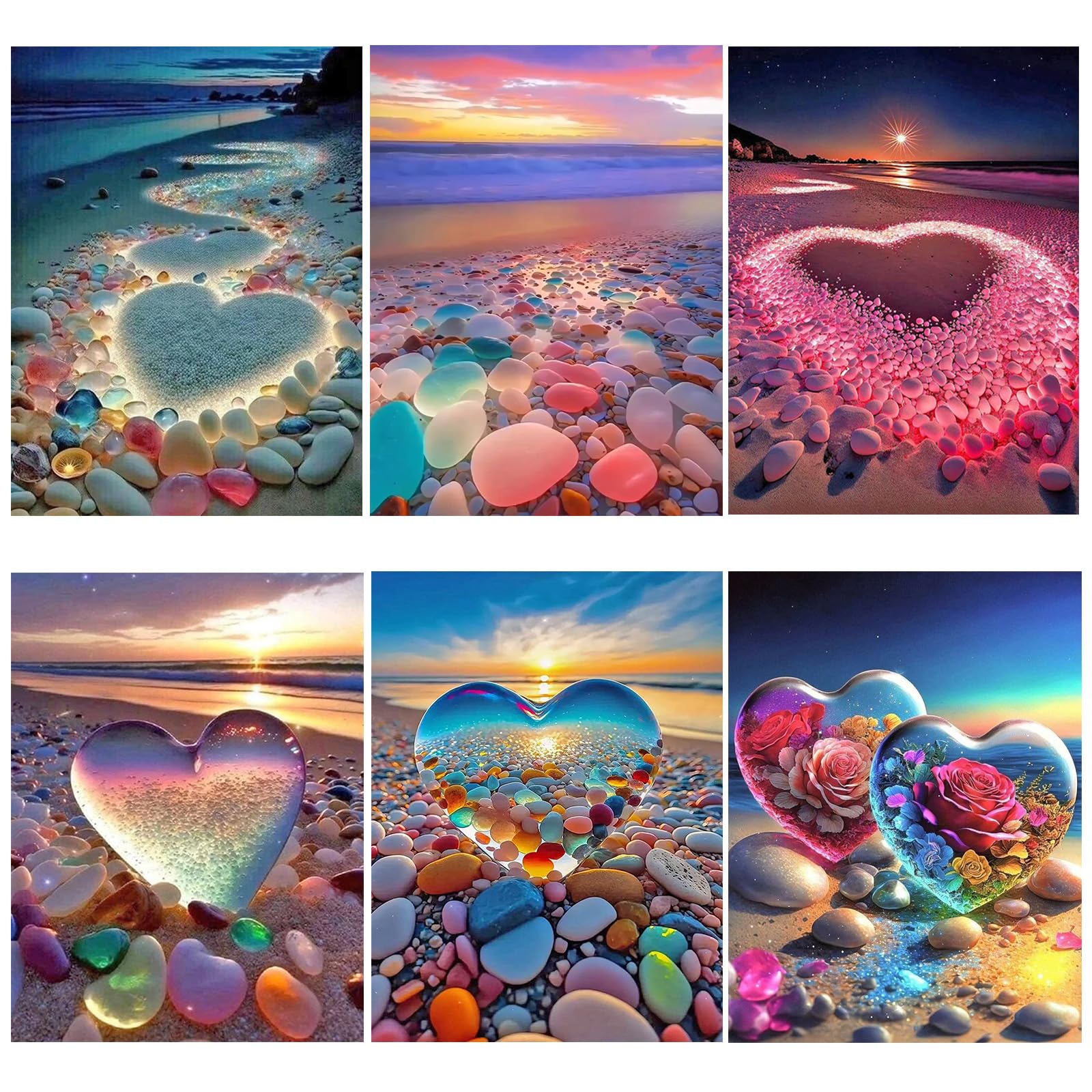 Elegant Woman Beach Diamond Painting Kit – 14x14 Inch Sparkly DIY Art For Beginners