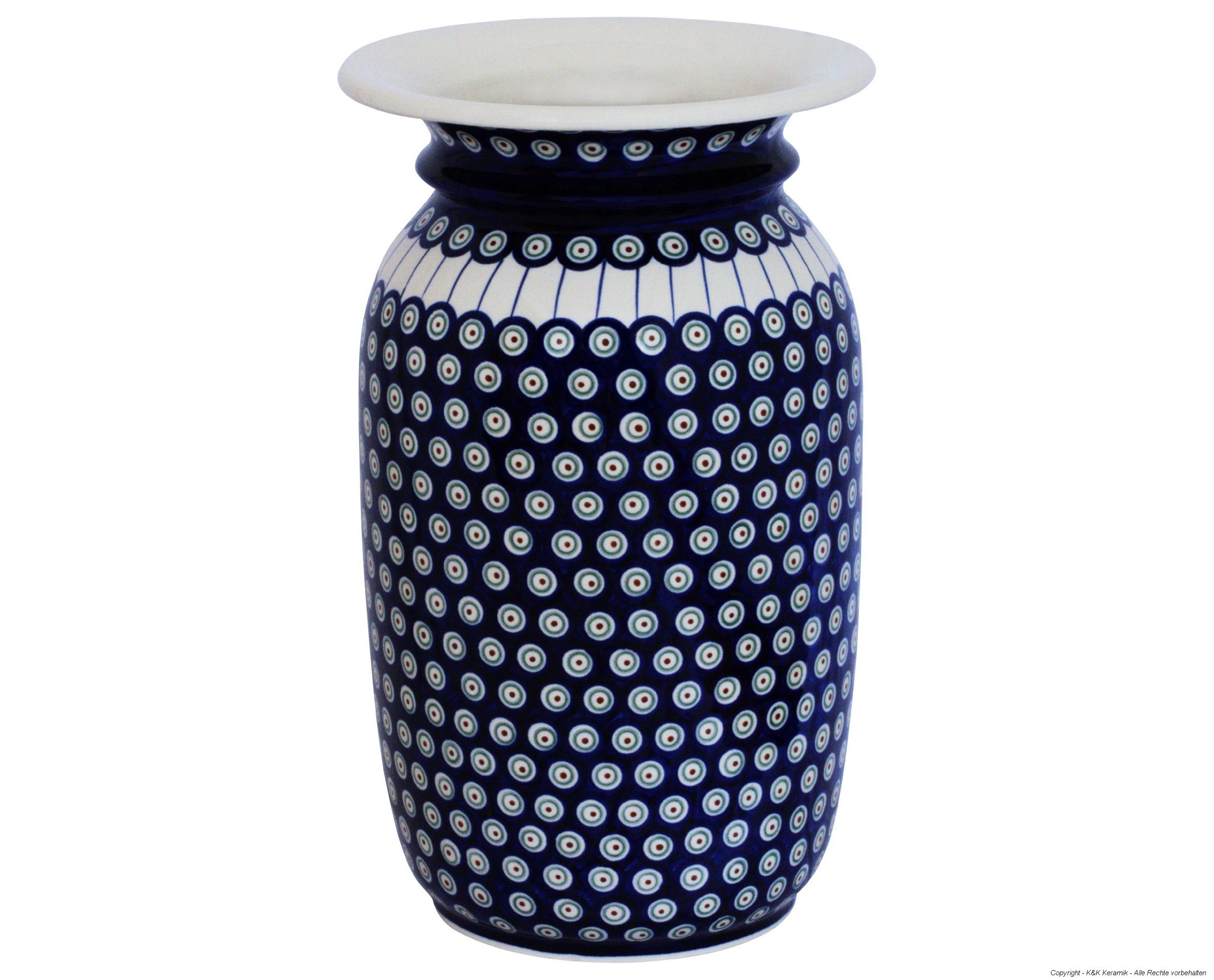 Original Bunzlauer Bodenvase Ø 23.50 cm, Höhe: 39.0 cm im Dekor 8