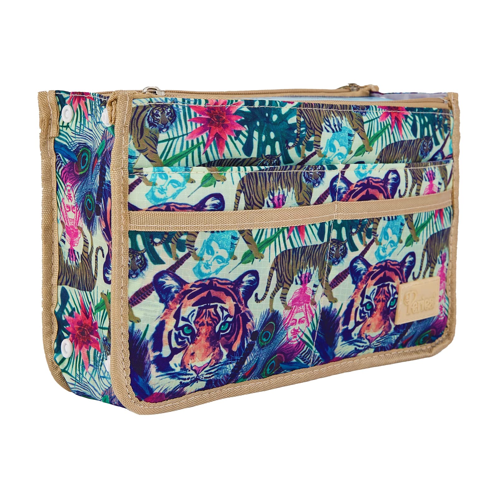 Periea 'Signature' Luxury Handbag Organiser Insert - 3 Sizes - (Seafoam Waves, Large) — view 91