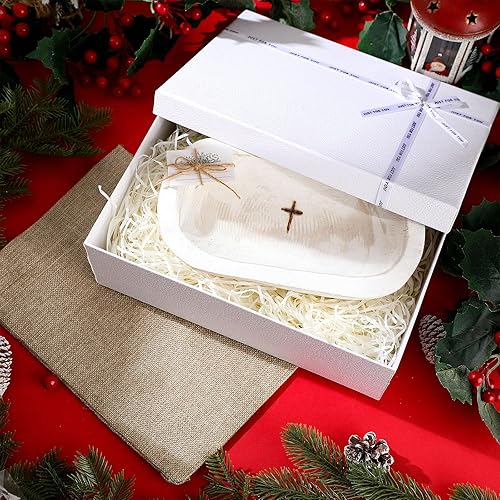 Miniatura 5 de Eaasty 4 juegos de cuencos de masa pequeños de oración con tarjetas, cuenco de cruz religiosa, masa de oración cristiana, regalo religioso para