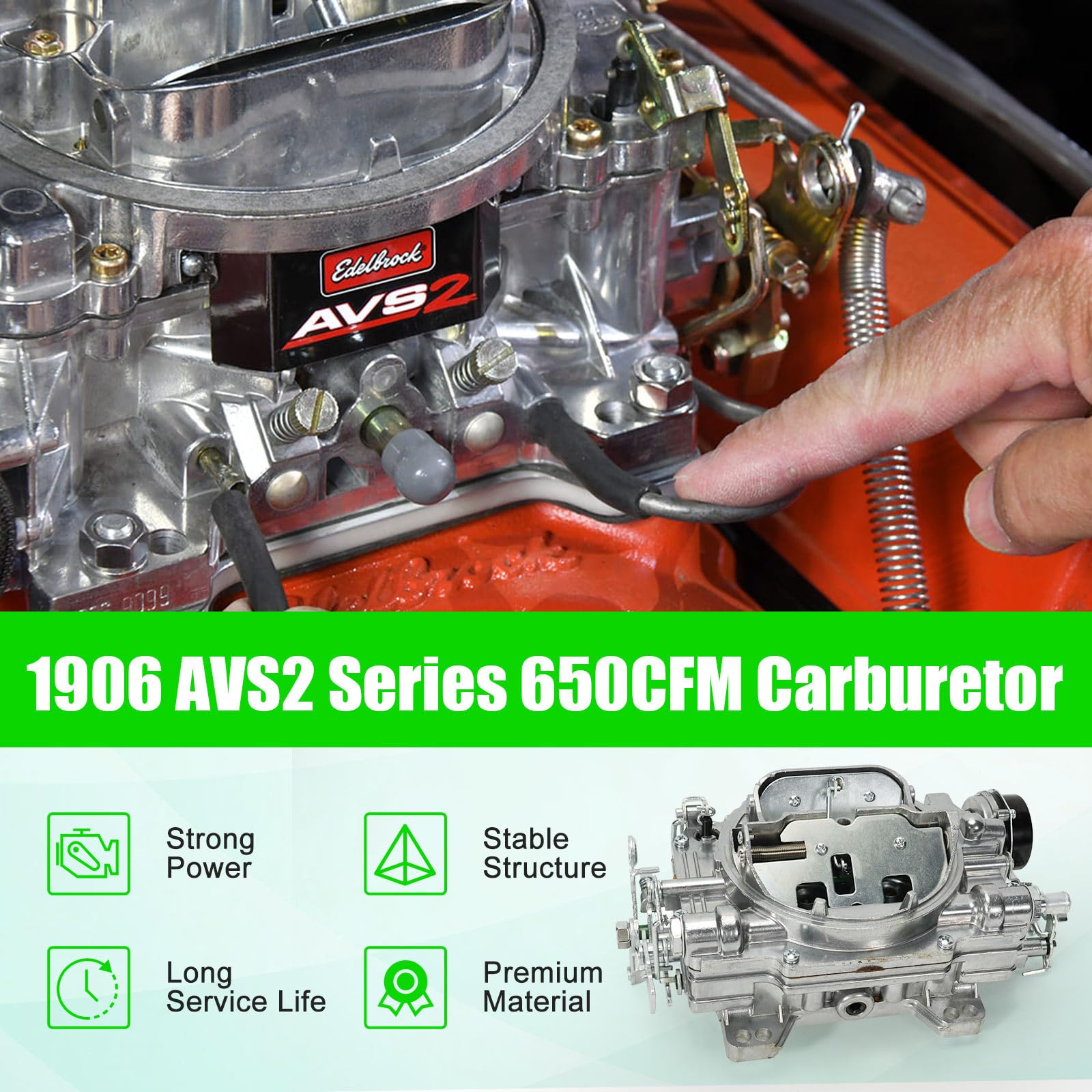 Amazon | LEAPTREND キャブレター 1906 AVS2 650 CFM 電気チョーク付き