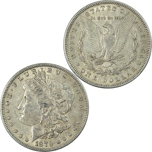 Miniatura 4 de 1879 Morgan Dollar XF EF Extremely Fine 90% Silver $1 US Coin Collectible