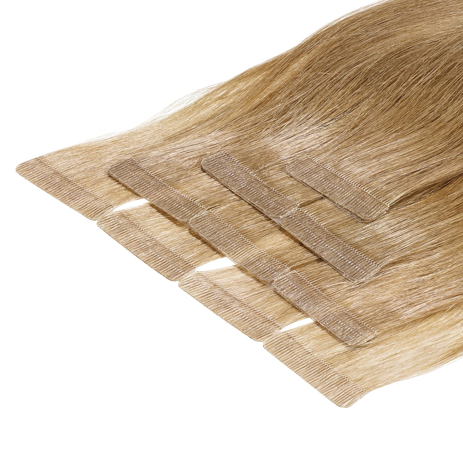 Tape In Extensions 50 cm Virgin Echthaar 10er Set Honigblond