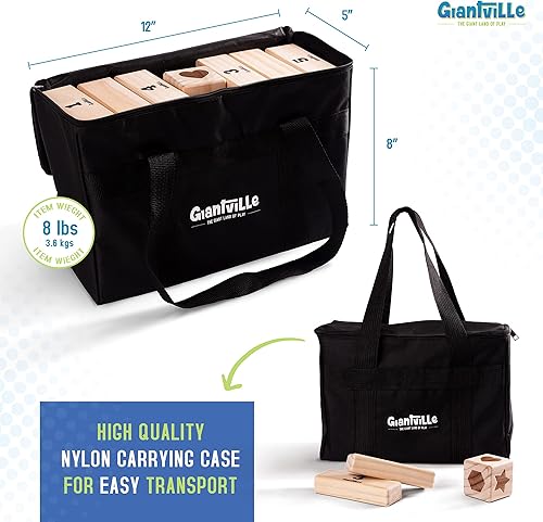 Miniatura 4 de Giantville Juguete gigante de madera de pino  Torre de bloques de madera de pino de tamaño real  Piso grandetablero juego de patio para interiores y