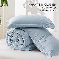 Vista 137 de Bedsure - Juego de edredón tamaño matrimonial de 3 piezas, teñido catiónico azul marino, ropa de cama para todo el año, 1 edredón de 82 x 86