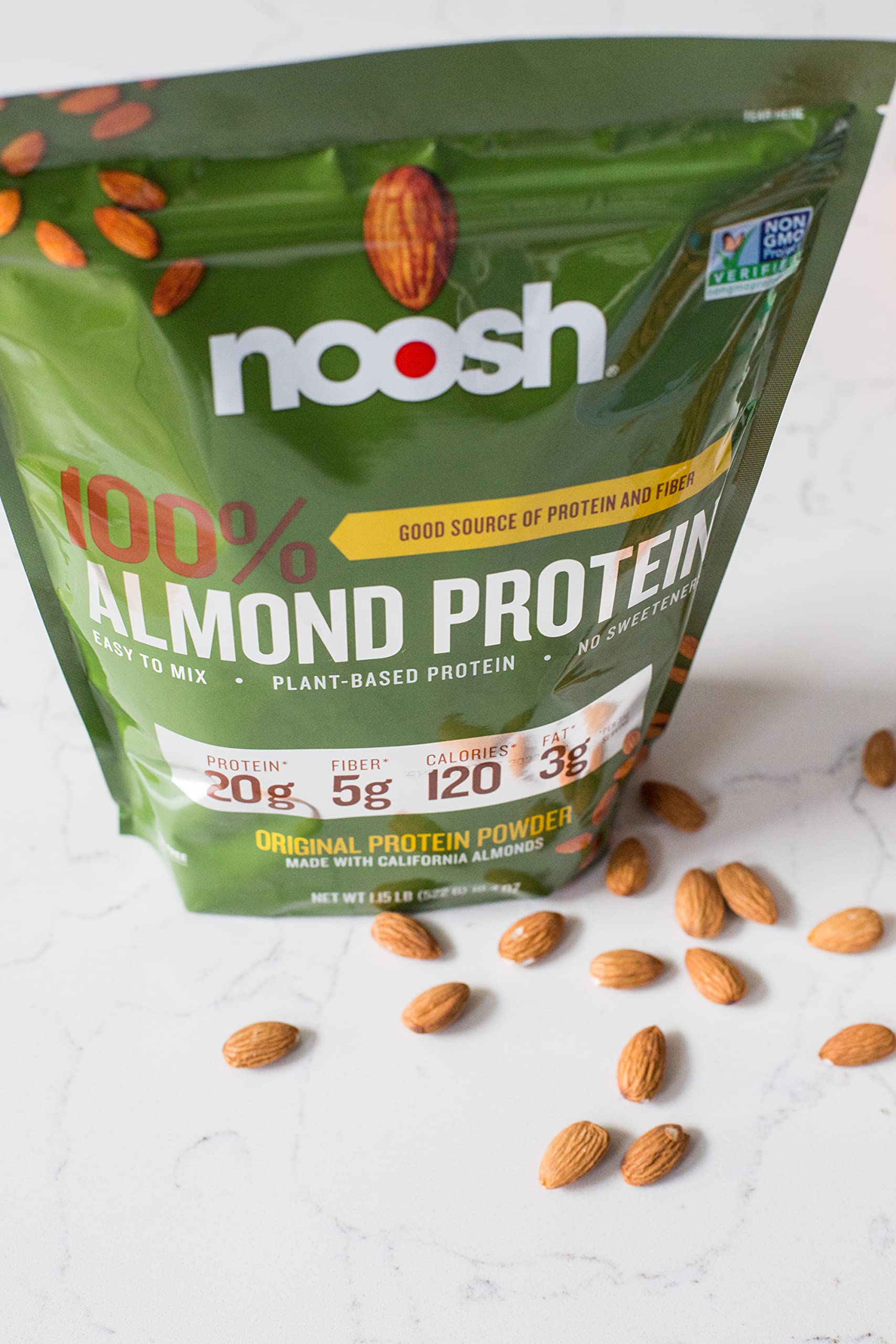 Plant Based Almond Protein Powder Unflavored 20 Grams - Vegan Protein Powder, All Natural Ingredients, Non-GMO, Gluten Free, Kosher, Peanut Free, Soy Free, Dairy Free (Unflavored) — Amazon image 7