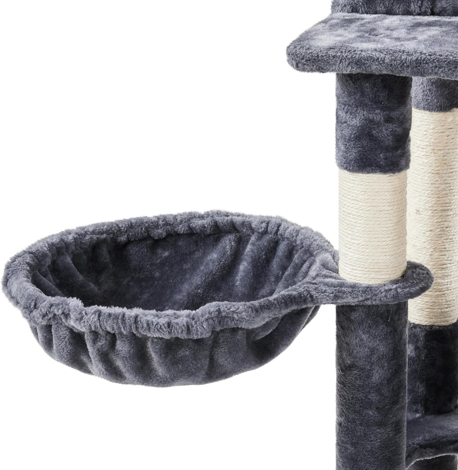 Topeakmart 71.5in Cat Tree Large Cat Tower for Indoor Cats, Multi-Level Cat Furniture w/Condos, Perches, Basket, Hammock and Scratching Posts, Cat Kitten Pet Play House