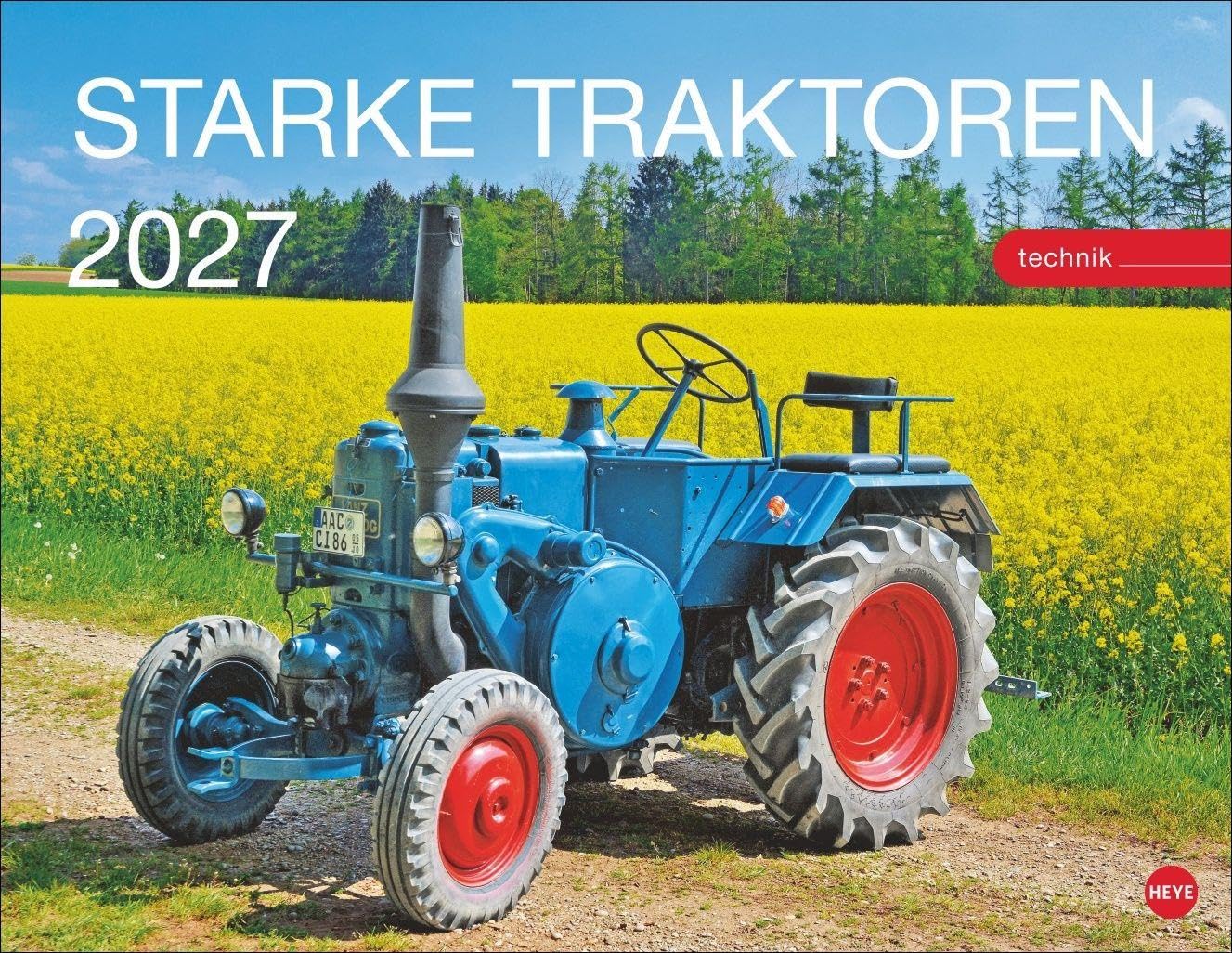 Starke Traktoren Posterkalender 2027: Exklusiver Wandkalender mit 12 beeindruckenden Treckern. Hochwertiger Foto-Kalender 2027. Von legendären Klassikern bis zu modernen PS-Giganten. 44 x 34 cm.