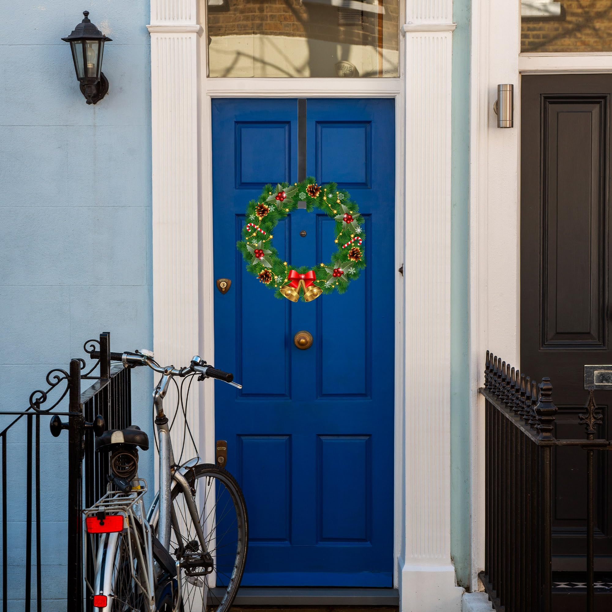 SHATCHI 2Pcs Christmas Wreath Door Hanger - Image 4