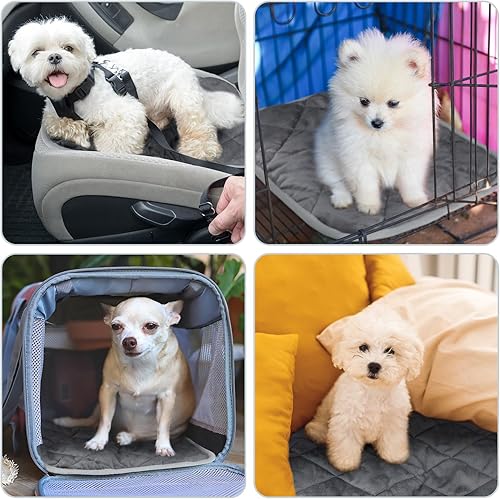 Miniatura 4 de Paquete de 4 alfombrillas autocalentables para gatos, de 16 x 20 pulgadas, refleja el calor corporal, almohadilla térmica extra cálida para