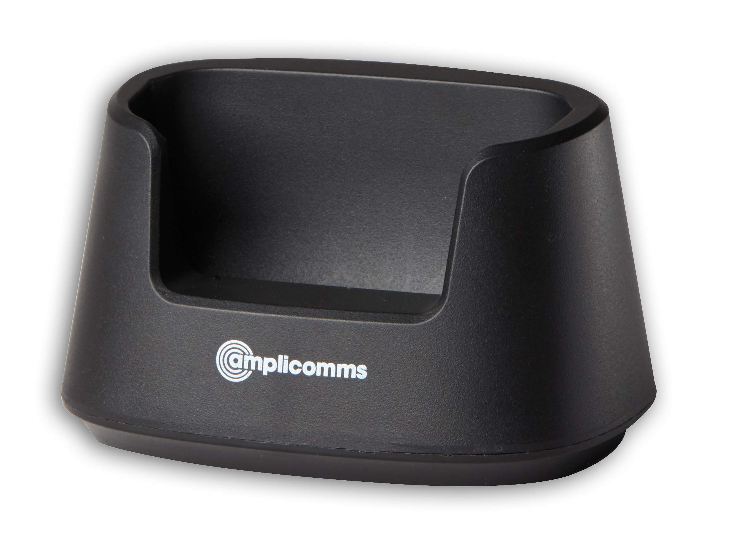amplicomms 907907 - Teléfono para Personas Mayores con botón de Emergencia, Color Negro