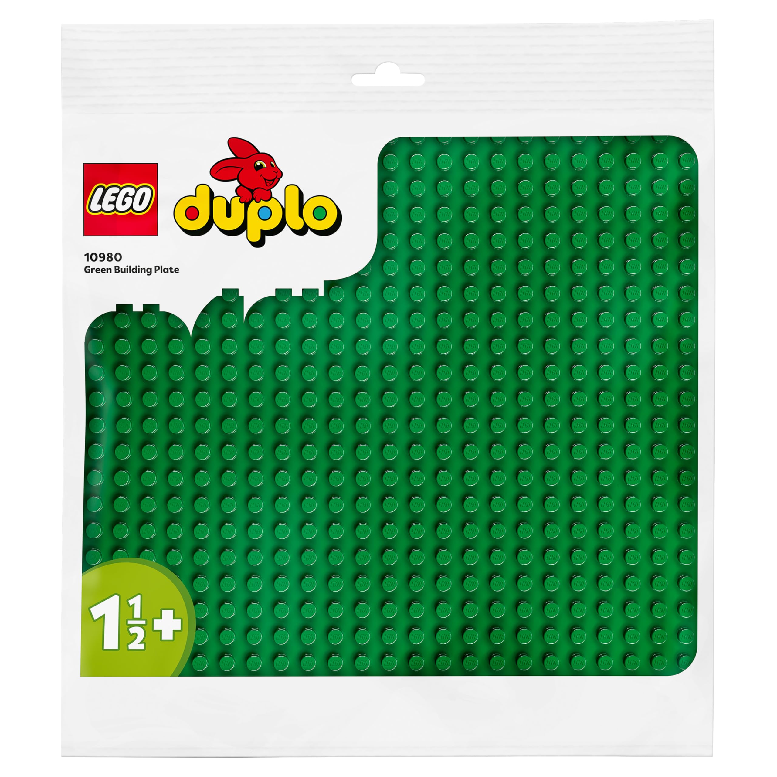LEGO DUPLO 10980 Zielona Płytka Konstrukcyjna pod Klocki, Prezent dla Chłopców i Dziewczynek, na Urodziny, Roczek