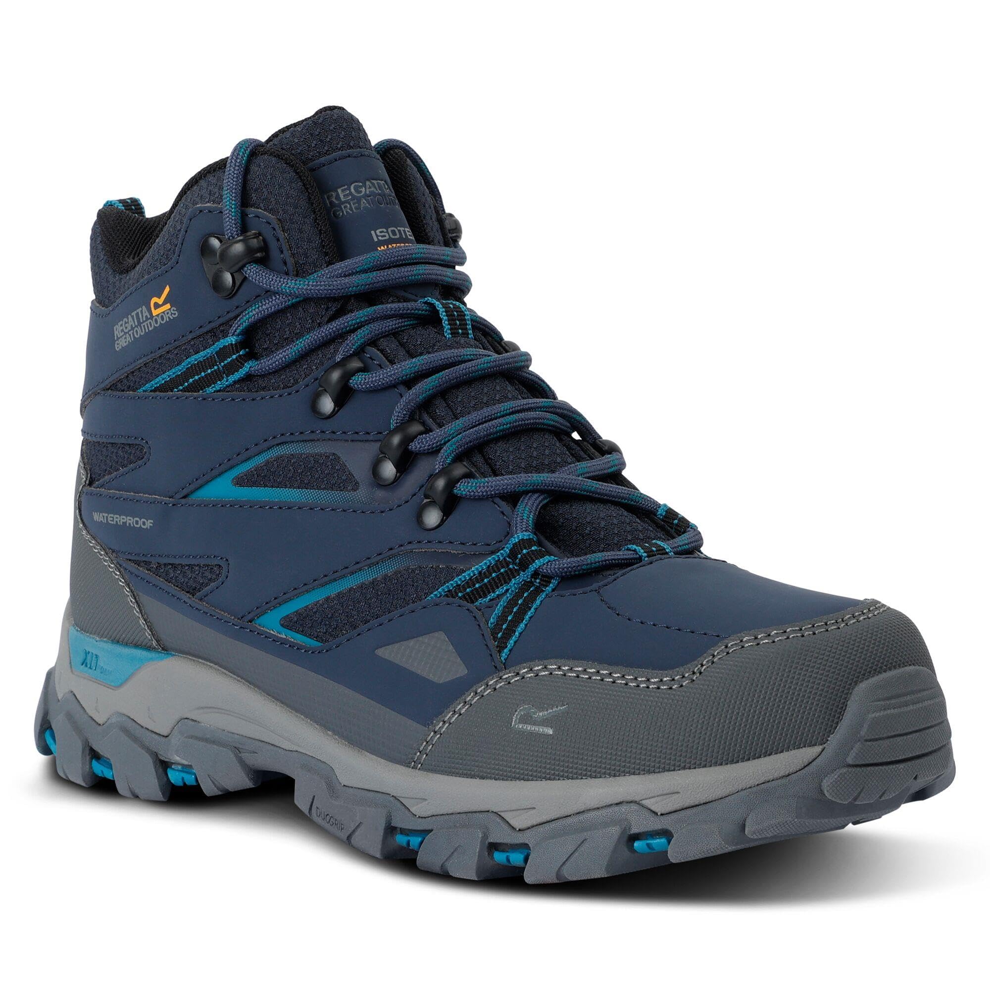 Regatta Women's Holcombe III Walking Shoes Water Resistant Padded Durable Hiking Footwear