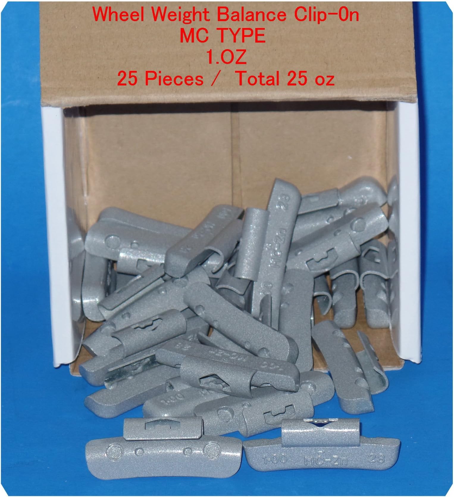 50 Pcs P Style Clip-on Wheel Weight Balance 2oz 56 Gram P200 Led