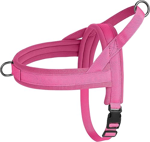 Miniatura 1 de Beirui Arnés sin tirones para perros pequeños y medianos, arnés de neopreno suave de ajuste rápido con clip frontal duradero y clip trasero, ligero