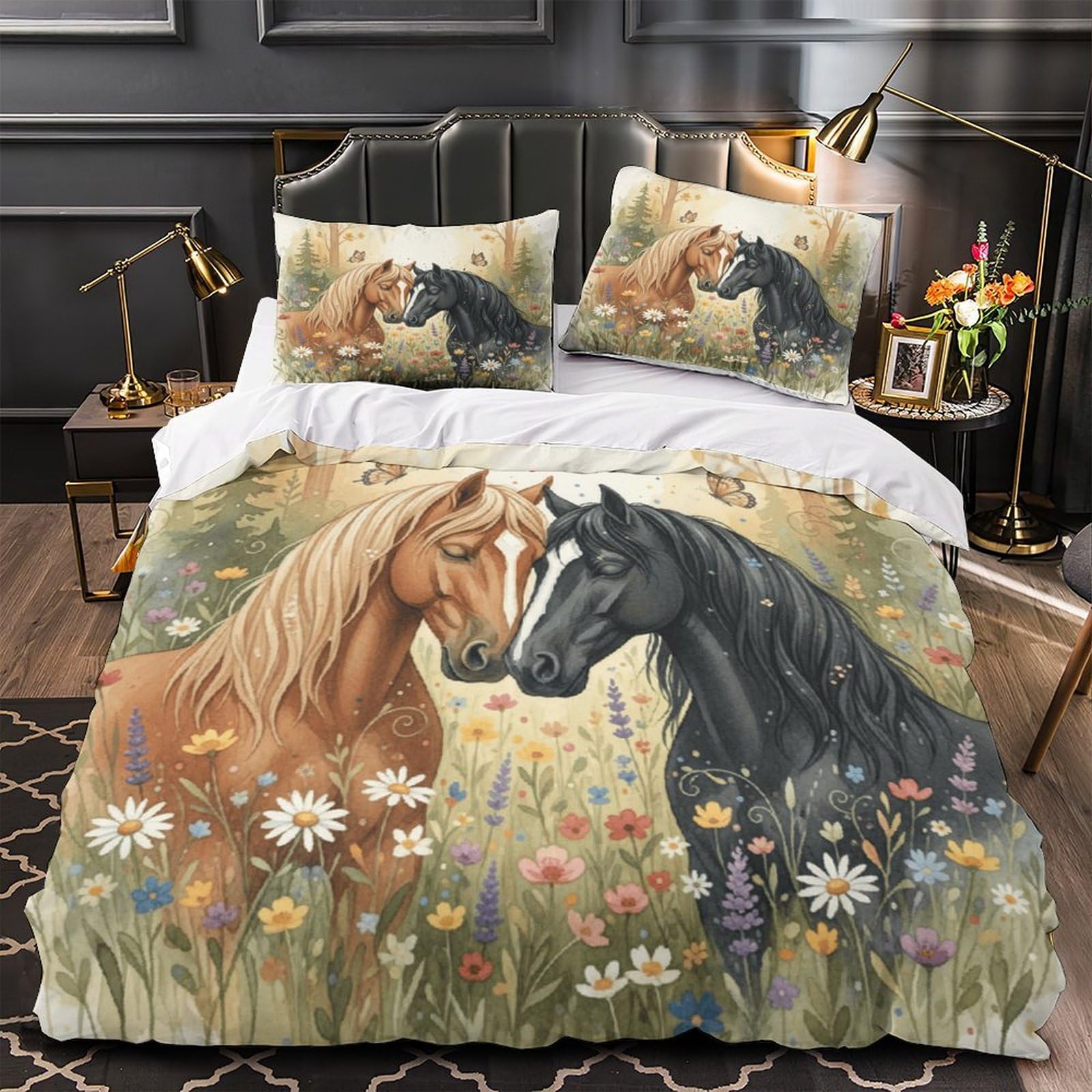 Masque d'horreur linge de lit hypoallergique anti-acarien 260x220