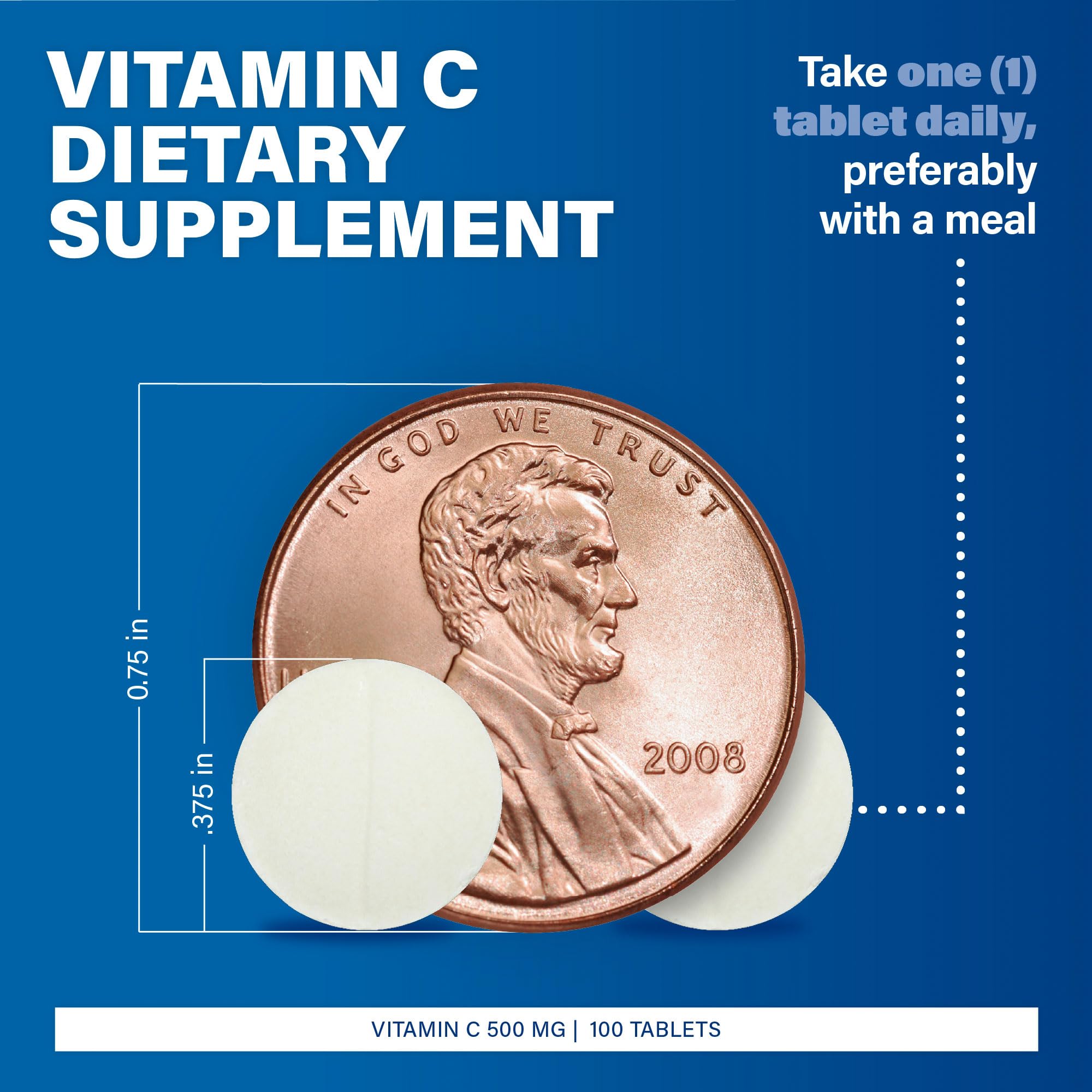 MAJOR Vitamin C-500 mg Ascorbic Acid - Vitamin C Tablets - Dietary Supplement - 100 Count (1 Pack) — Amazon image 4