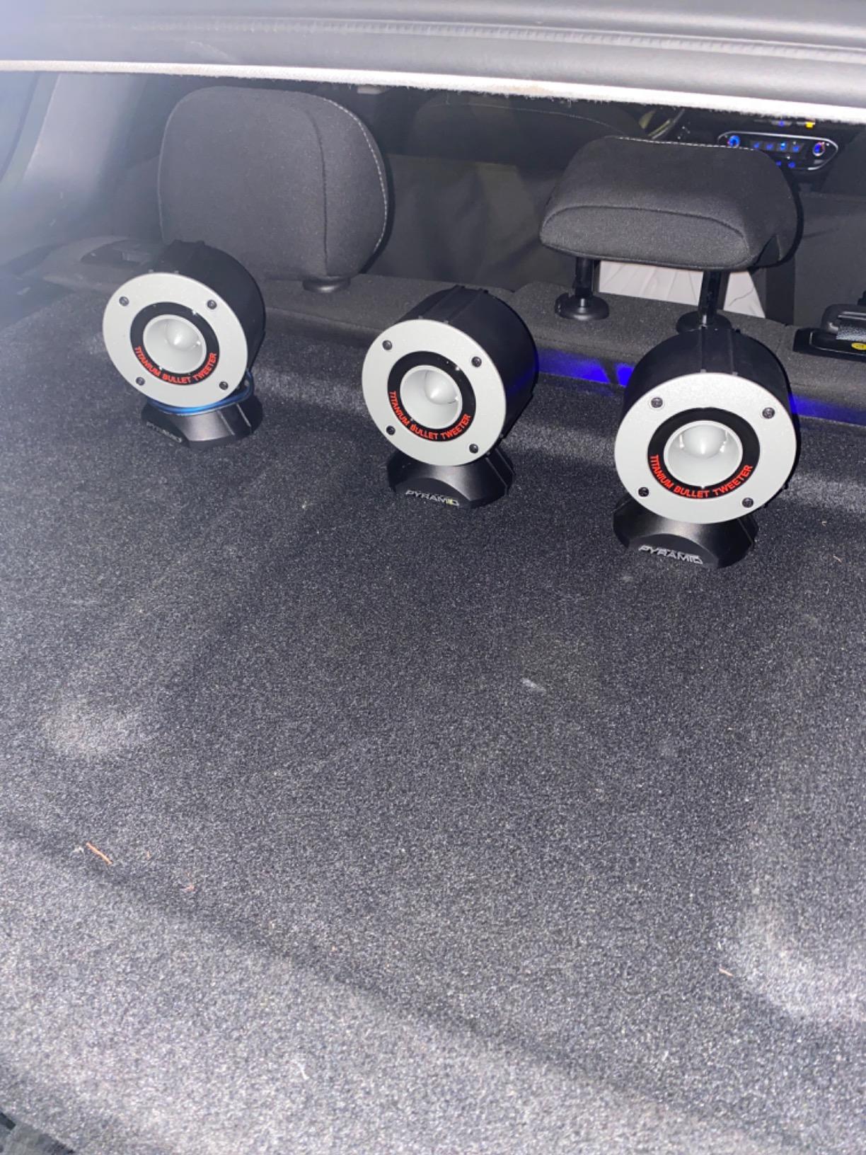 Pyramid TW28 3.75" 600W Aluminum Bullet Horn Tweeters - 2 Pairs (4 Tweeters Total) With Swivel Housing