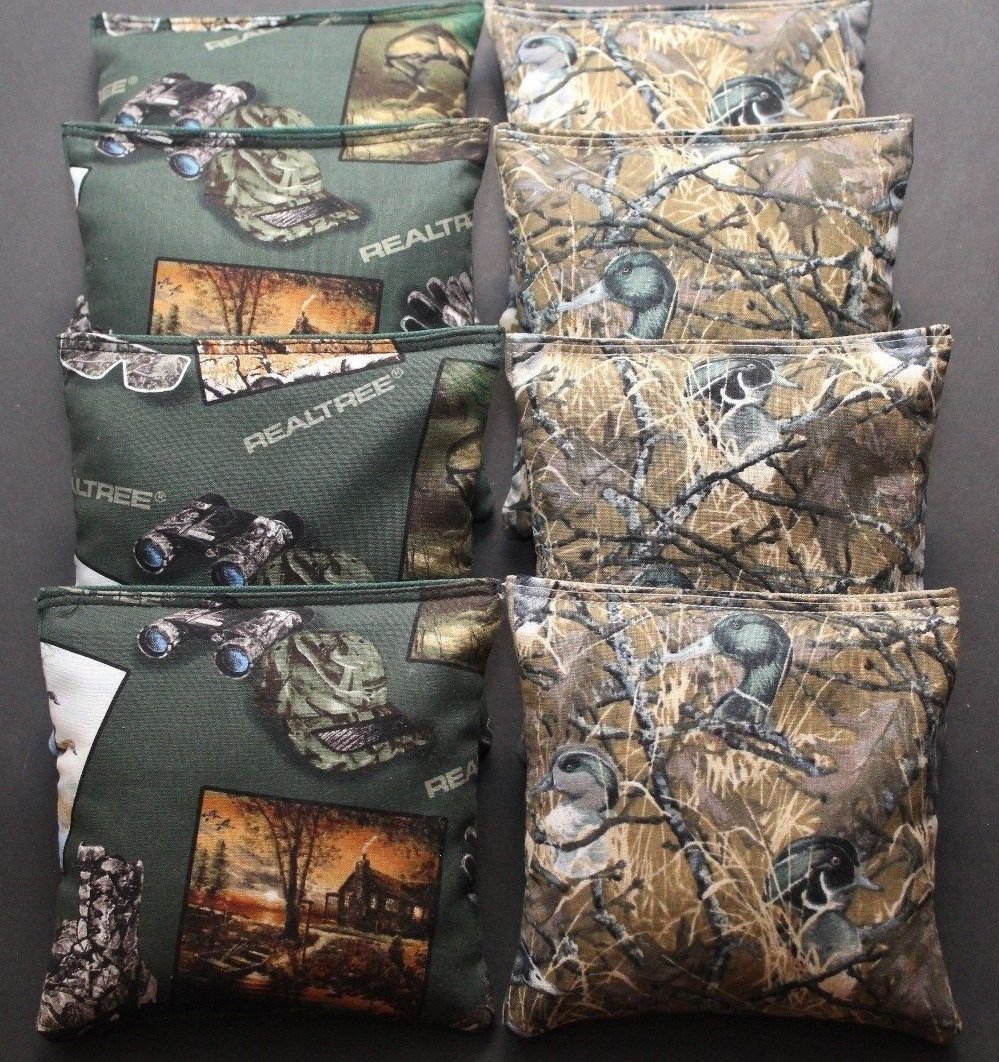 BackYardGamesUSA Cornhole Bean Bags ACA Regulation Camo Outdoor Wildlife Duck Hunting