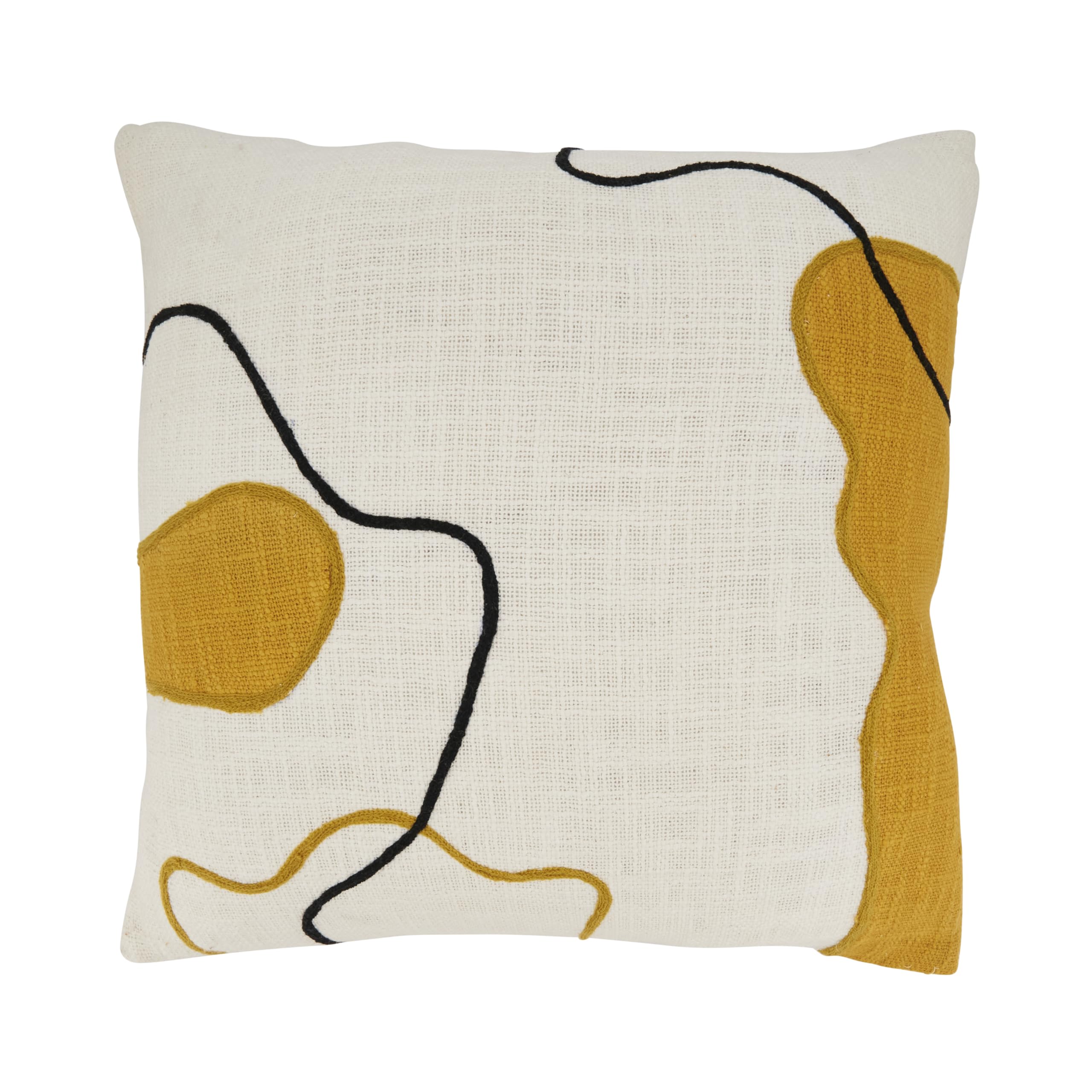 SARO LIFESTYLE Artistic Flair Abstract Down Filled Throw Pillow